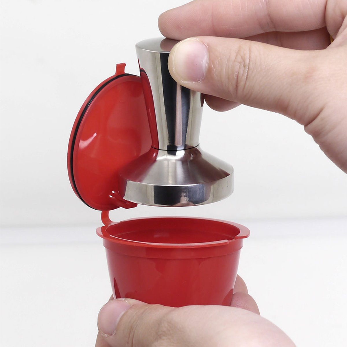 Coffee Equipment Wdt - ステンレス鋼スマートドルチェグストコーヒータンパー 40 ミリメートルコーヒーバリスタエスプレッソフラットタンパーデルチェグストネスカフェコーヒーメーカー部品