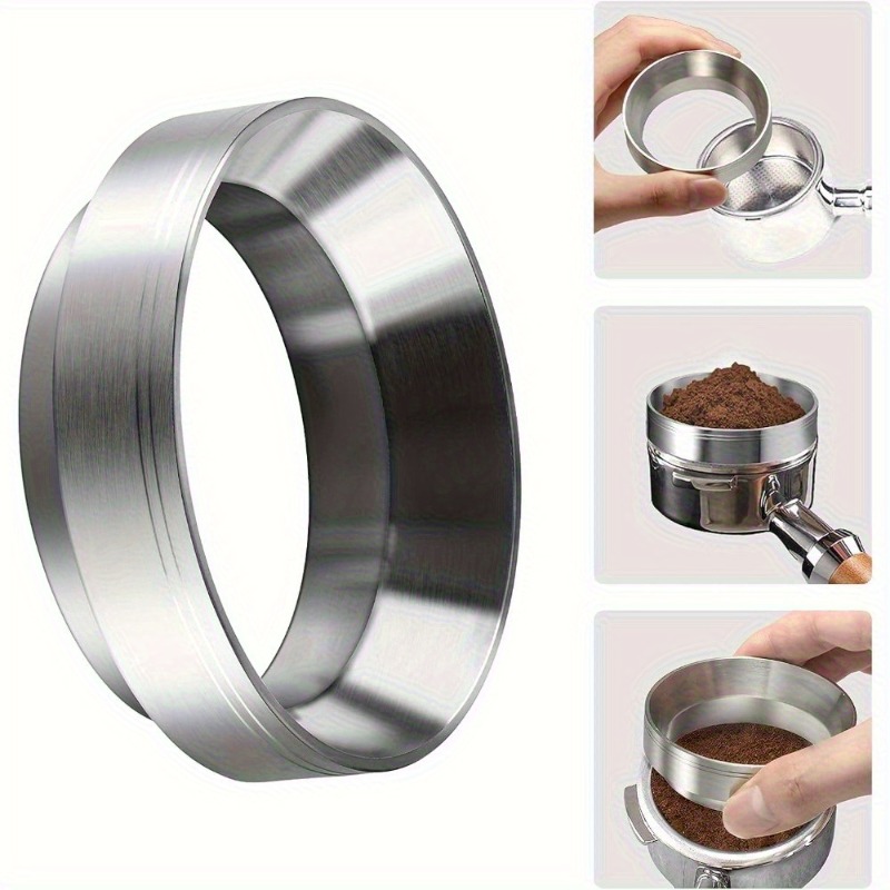 Dosing Funnel Ring - エスプレッソ投与漏斗 コーヒーかす分配リング 安全な落下防止設計 エスプレッソマシン用のユニバーサル互換性