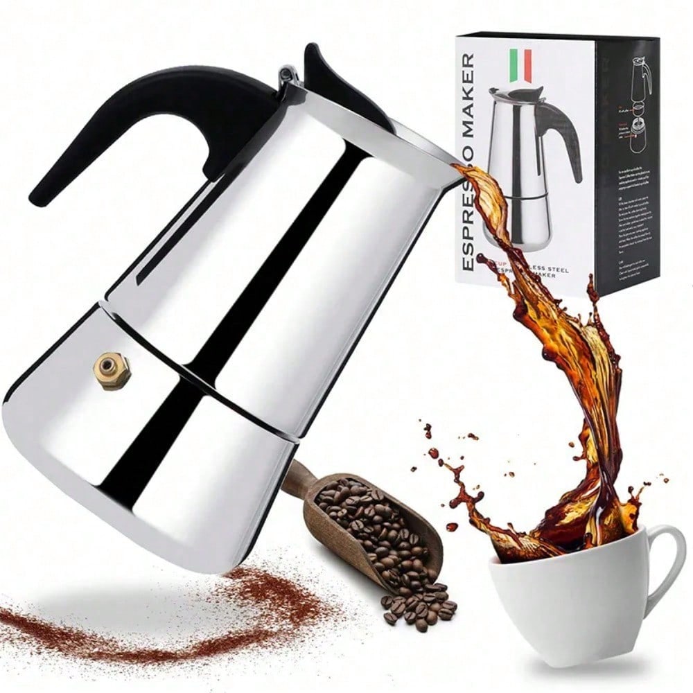 Coffee Equipment Wdt - 12 カップコーヒーメーカーステンレス鋼エスプレッソメーカー 600 ミリリットルモカポットエスプレッソメーカー家庭用キッチンキャンプコーヒーポット