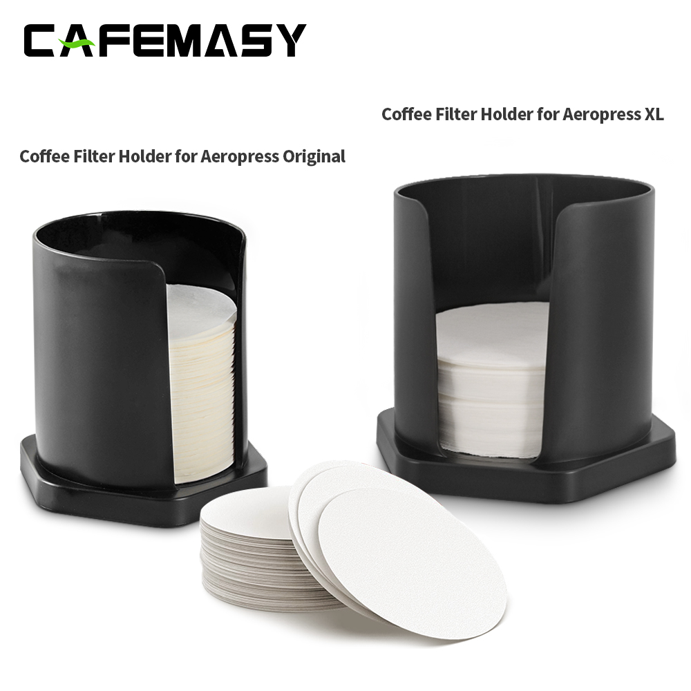 Coffee Equipment Wdt - Aeroopress用の実用的なコーヒーフィルターペーパーホルダー、交換用フィルター、エスプレッソコーヒーメーカー、371個