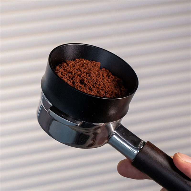 Dosing Funnel Ring - 8つの磁石付き、こぼれ防止コーヒー計量リング、高さ30%アップの磁気計量ファンネル、51/53/58mmポルタフィルター対応、エスプレッソアクセサリー
