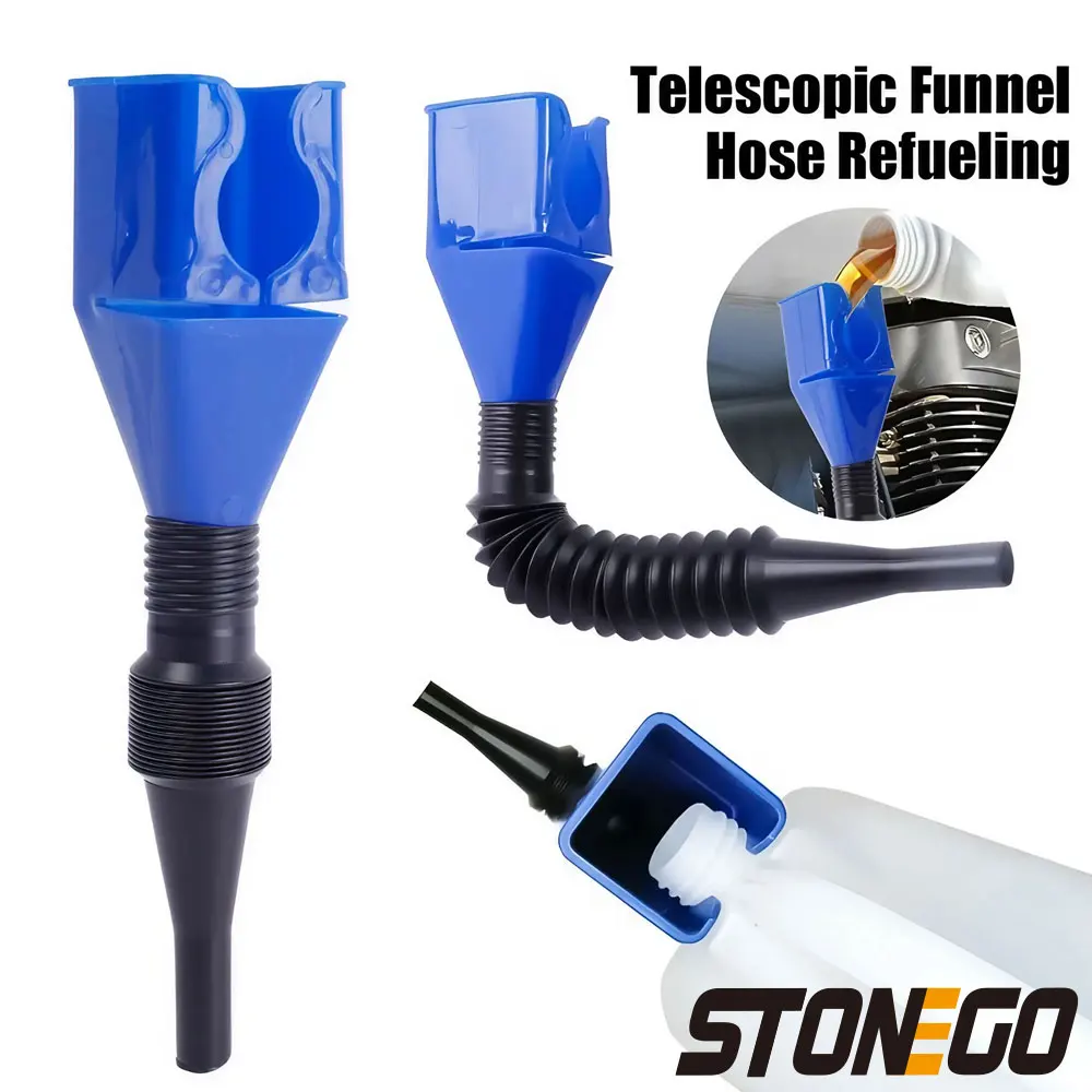 Dosing Funnel Ring - Stonego-ドリップなしの柔軟な素材、柔軟な正方形のデザイン、オイルライト、車の狩猟に適しています、1個
