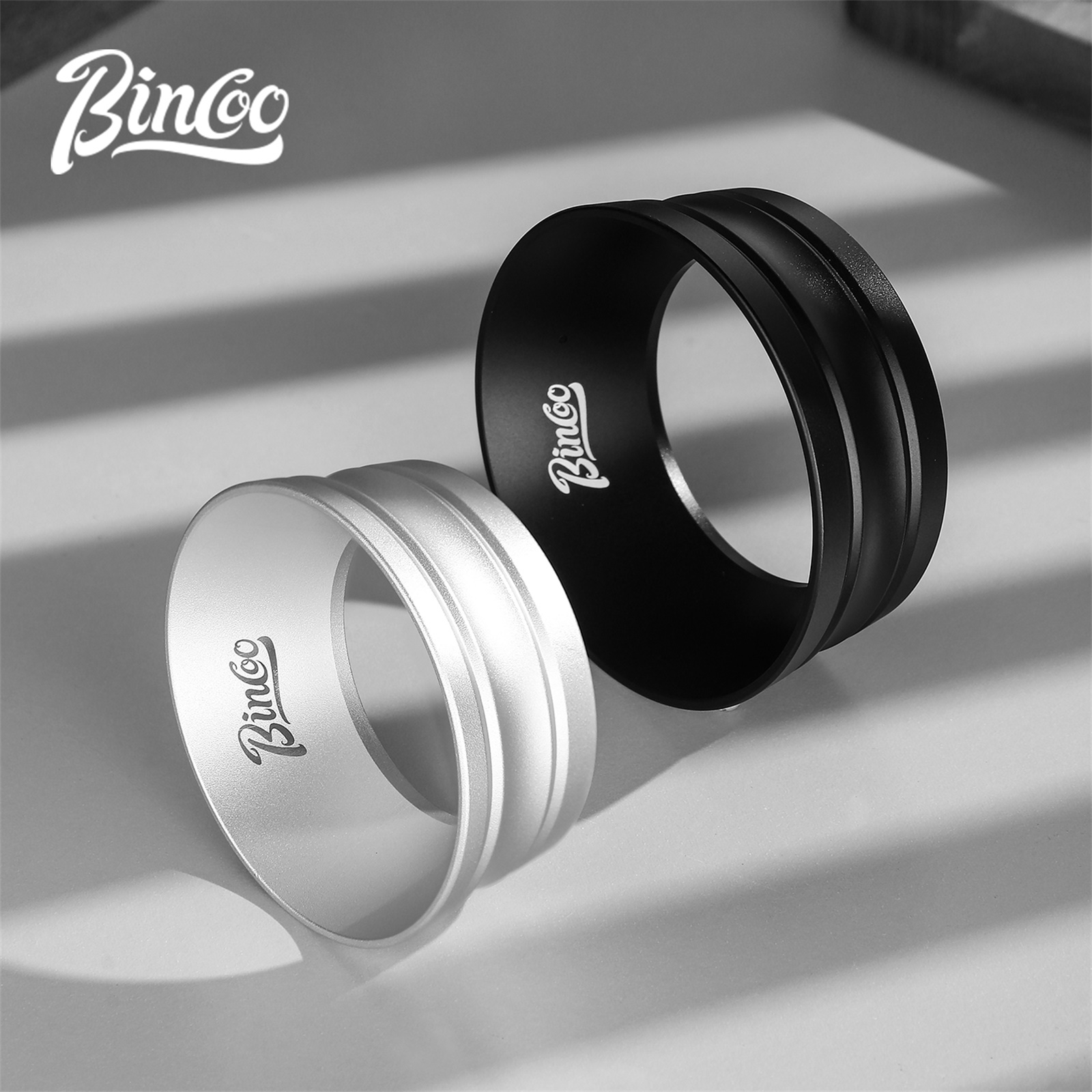 Dosing Funnel Ring - Bincoo ユニバーサル ポータフィルター ドージングリング、3.2cm アルミ製漏れ防止漏斗、強力な磁石付き、51mmと58mmのコーヒーハンドルに適合