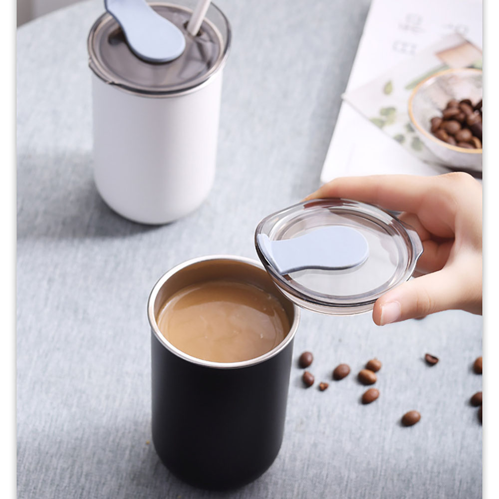 カスタム300mlステンレス製ミルクカップ、二重層断熱コーヒ - Coffee Equipment Used のレビューと価格