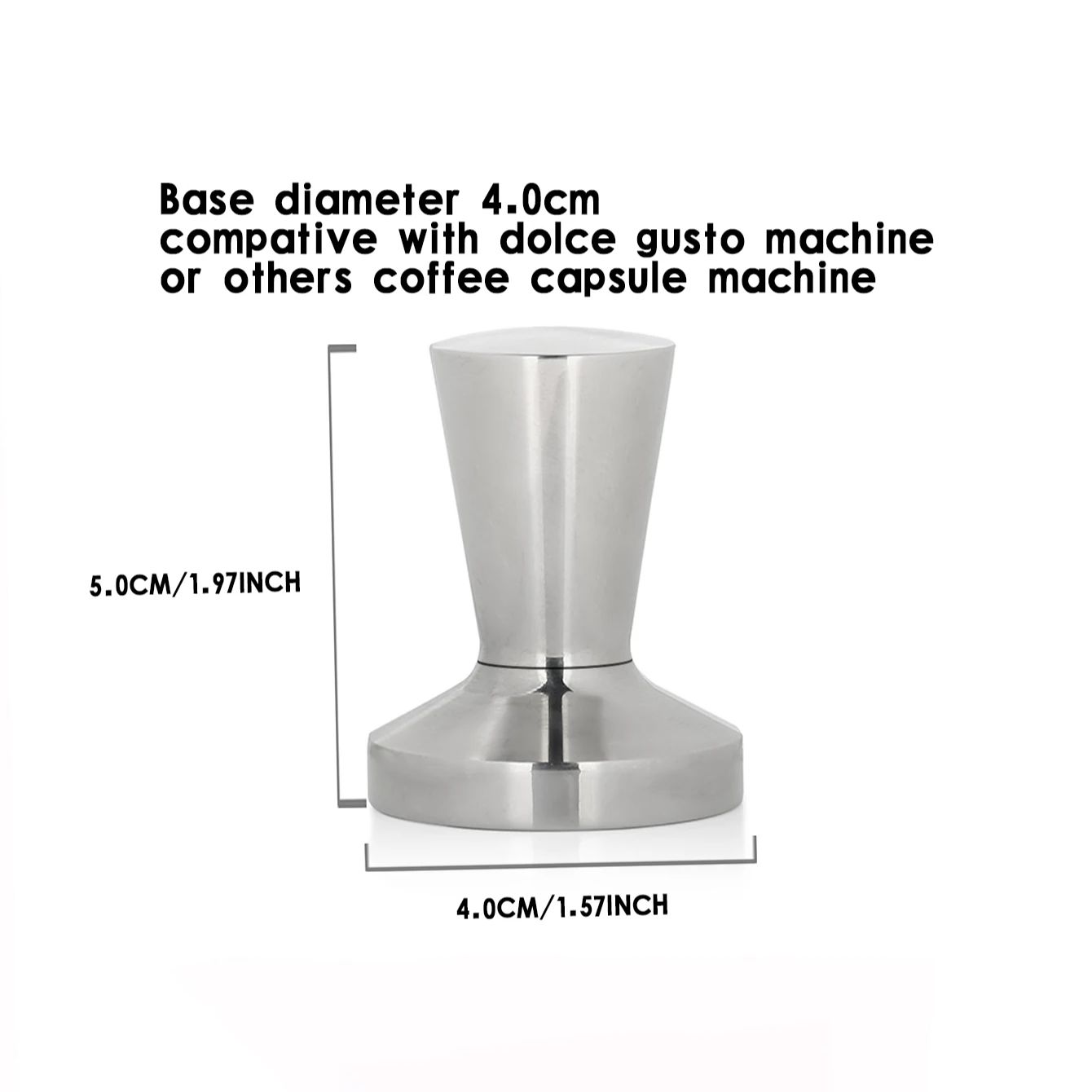 ステンレス鋼スマートドルチェグストコーヒータンパー 40 ミ - Coffee Equipment Wdt のレビューと価格