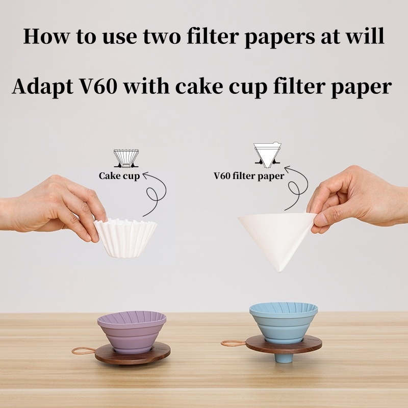 折りたたみコーヒーフィルターポータブルシリコーンドリップコー - Dosing Funnel Ring のレビューと価格