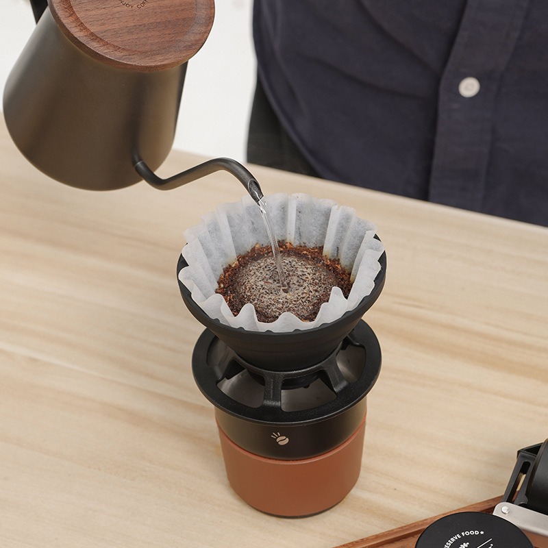 折りたたみコーヒーフィルターポータブルシリコーンドリップコー - Dosing Funnel Ring のレビューと価格
