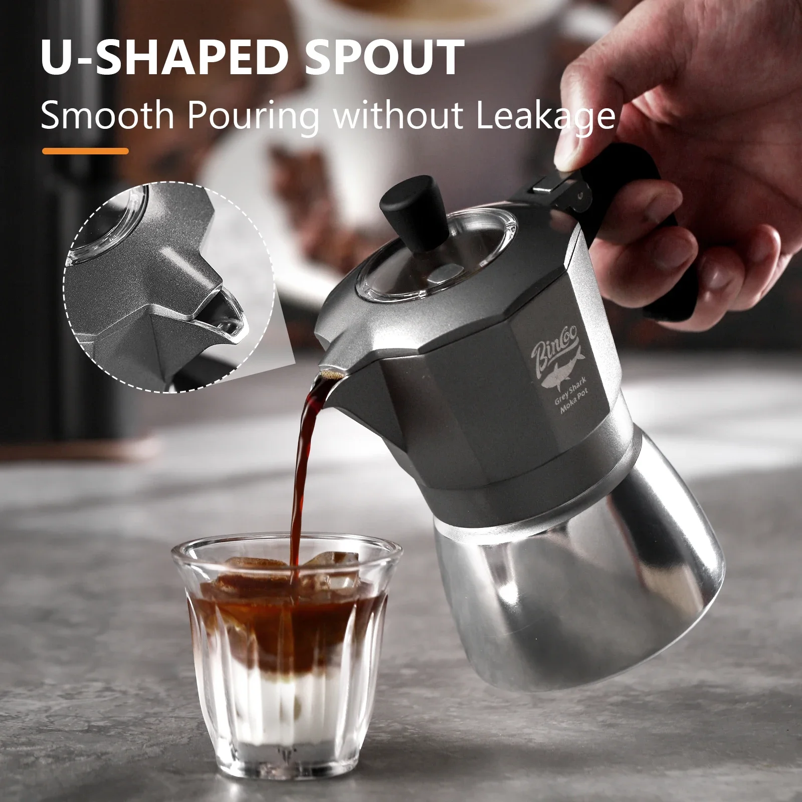Bincoo 2カップ ダブルバルブ モカポット アルミ合金 - Coffee Equipment Wdt のレビューと価格