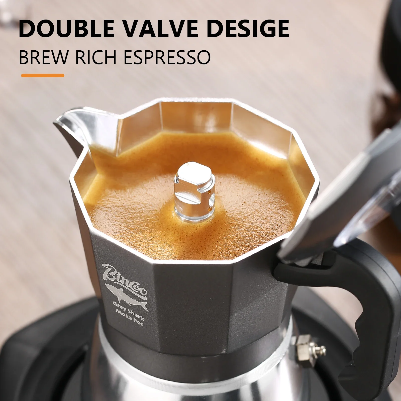 Bincoo 2カップ ダブルバルブ モカポット アルミ合金 - Coffee Equipment Wdt のレビューと価格