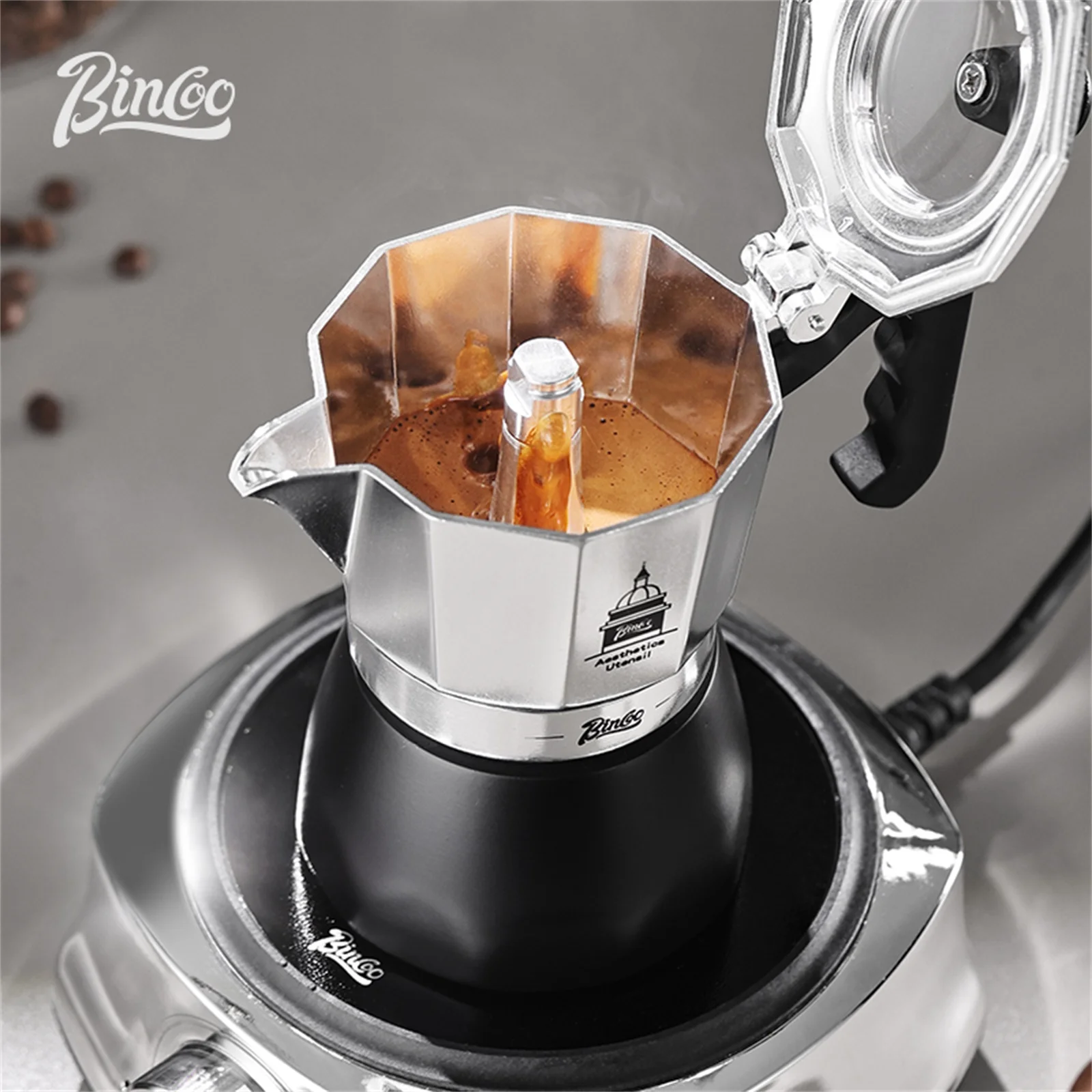 BINCOO ダブルバルブモカポット、エスプレッソ抽出コーヒ - Coffee Equipment Wdt のレビューと価格