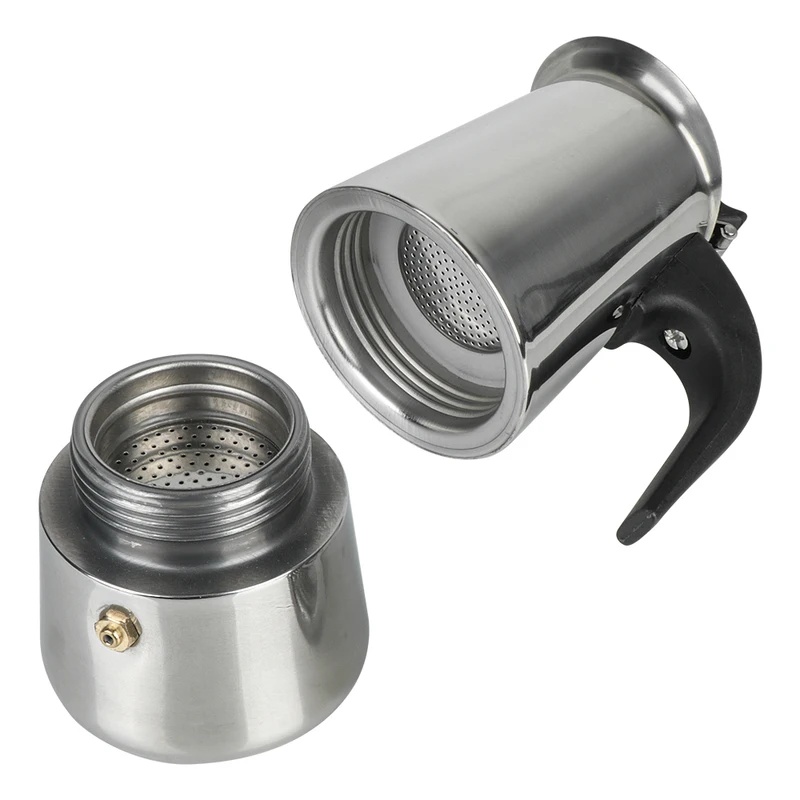 多機能ステンレス製モカポット、コンロ用エスプレッソメーカー、 - Coffee Equipment Wdt のレビューと価格