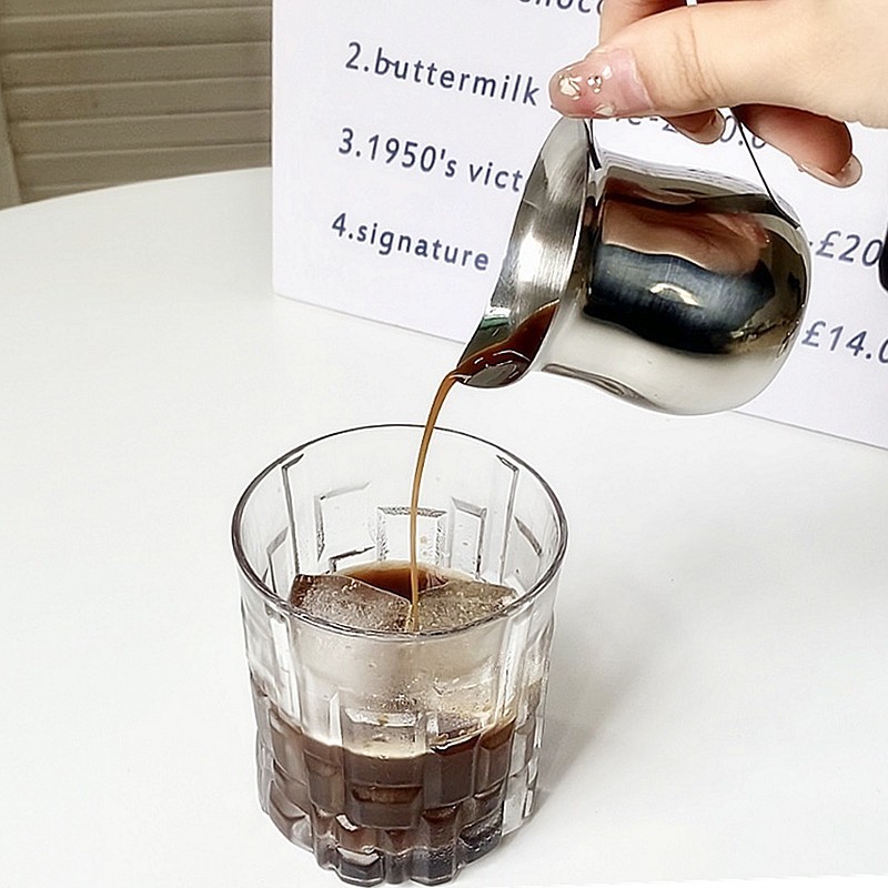 2/3/5/7オンスコーヒーミルク泡立てピッチャーカップスチ - Milk Steaming Pitcher のレビューと価格