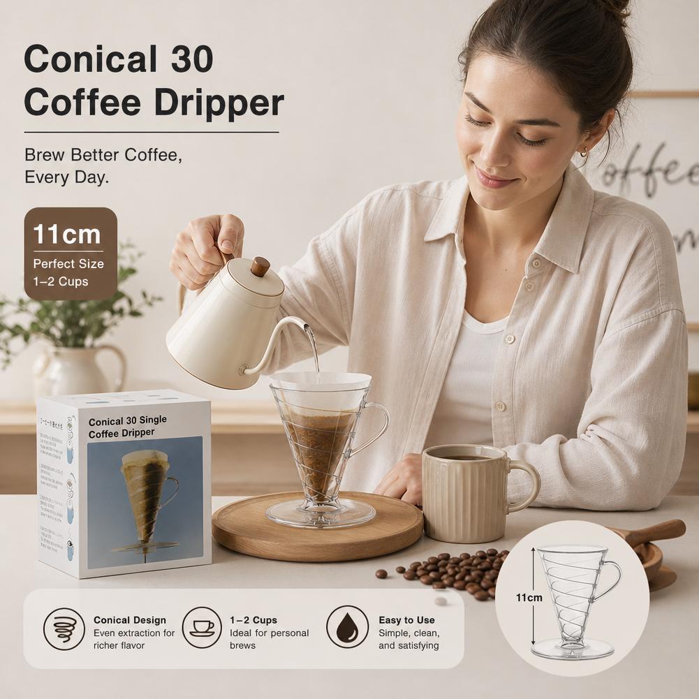 コーヒーフィルター円錐形 30 個コーヒードリッパーハンドブ - Dosing Funnel Ring のレビューと価格