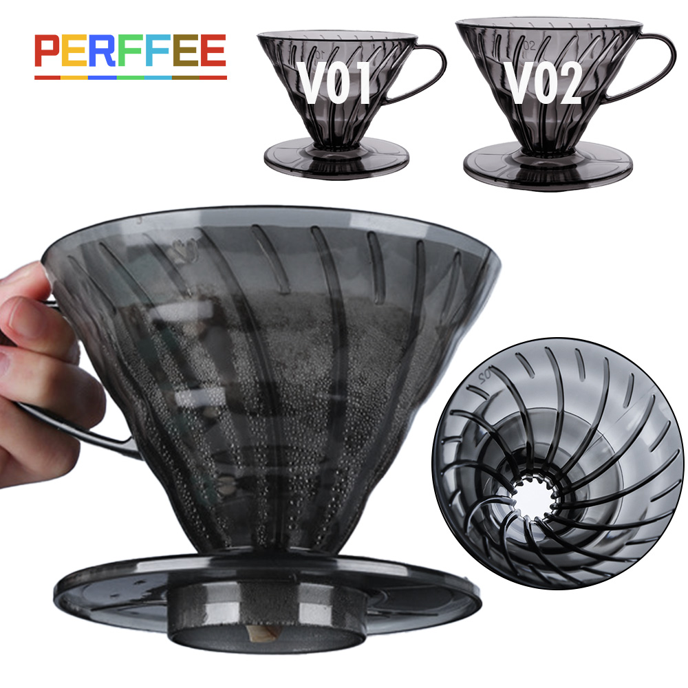 コーヒーフィルター V字型 プラスチック製コーヒードリッパー - Dosing Funnel Ring のレビューと価格