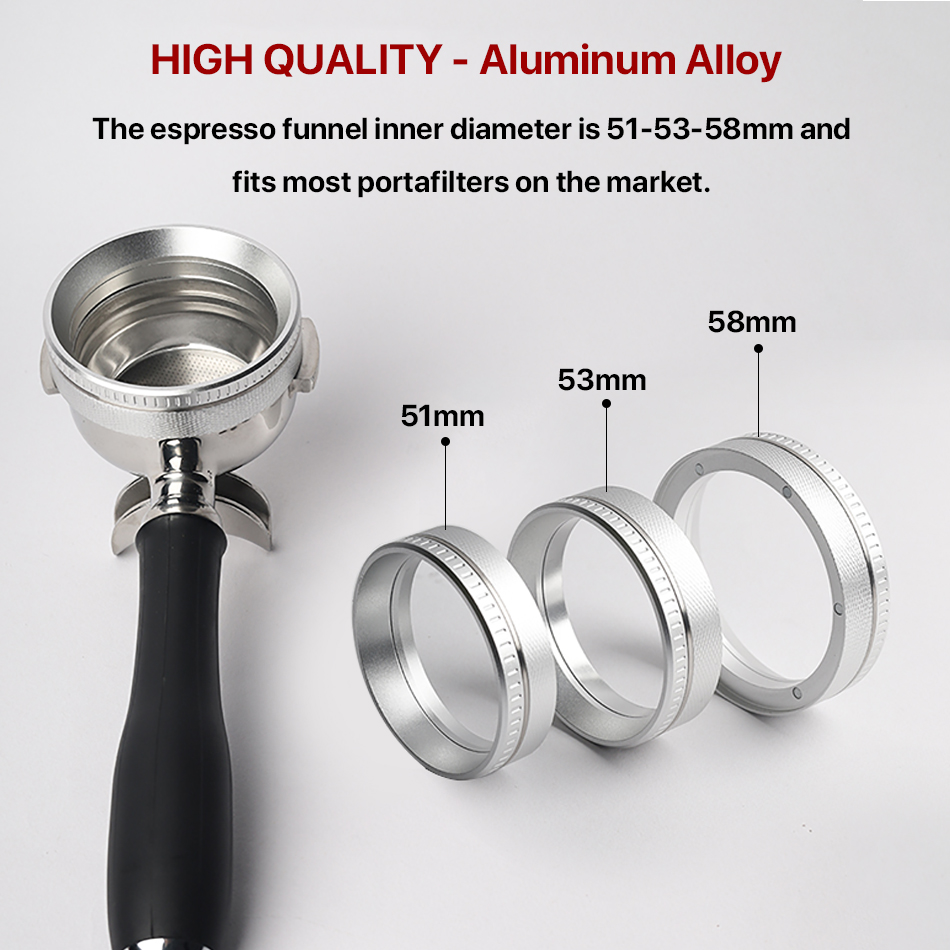磁気コーヒー注入漏斗、エスプレッソ注入リング、51mm、53 - Dosing Funnel Ring のレビューと価格